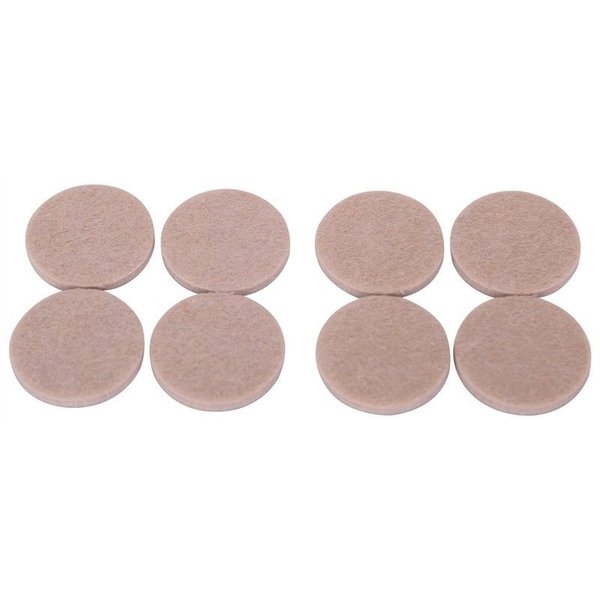 Prosource Pads Round Felt Hd1-1/2In Bege FE-S101-PS